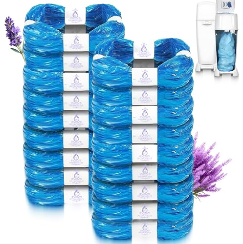 EVOH Hydrogelix® | 18x Recambios Papelera Pañales Bebé | Bolsas Antibacterianas Aroma Lavanda | Recambios compatible con Tommee Tippee® o Angelcare® | Papelera Pañales Repuesto | cubos pañalera