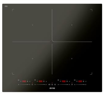 Placa de Inducción V68 TotalFlex 60 cm – Vitrocerámica Inducción con 3 Zonas, 2 Zonas Flex + Zona Flex Central 40 cm, Ideal Paelleras, Cocina Eléctrica
