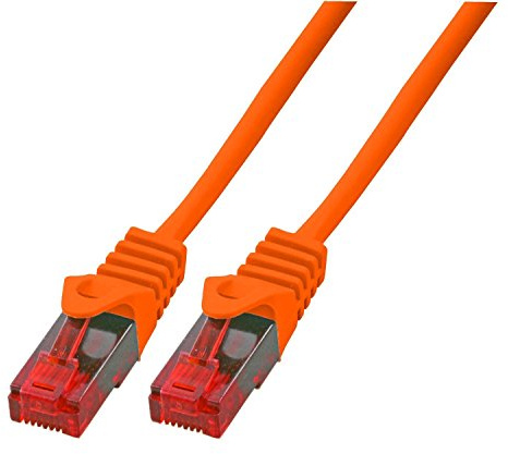 BIGtec Lan Kabel 20m Netzwerkkabel Ethernet Internet Patchkabel CAT.6 orange Gigabit für Netzwerke Modem Router Switch 2 x RJ45 kompatibel zu CAT.5 CAT.6a CAT.7 Stecker