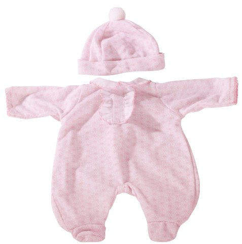 Götz 3402160 Strampler Blümchen - Puppenbekleidung Gr. S - 2-teiliges Bekleidungs- und Zubehörset für Babypuppen von 30 - 33 cm