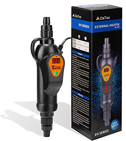 DaToo Aquarium External Heater in-Line Fish Tank External Heater 300W for Canister Filter