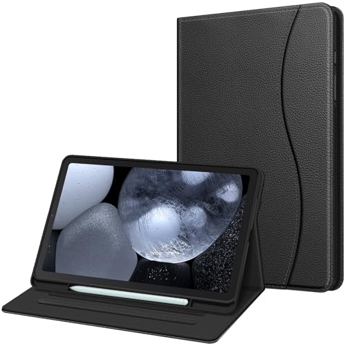 FINTIE Custodia per Samsung Galaxy Tab S6 Lite 10.4'' 2024/2022/2020 (SM-P620/P625/P613/P619/P610/P615) con S Pen Holder - [SlimShell] Multi-angli Leggero Morbida TPU Cover Case, Nero