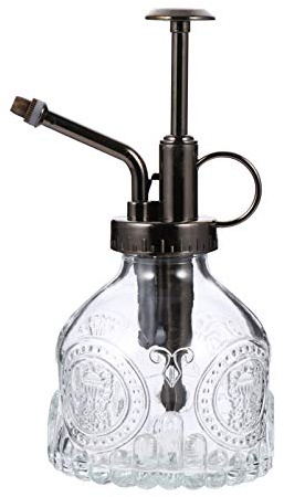HEMOTON Pulverisateur De Jardin En Verre Relief 16.1Cm Avec Buse De Pulvérisation Précise Poignée Ergonomique Pour Arrosage Intérieur Extérieur Plantes Succulentes Bonsaïs
