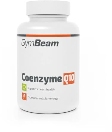 GymBeam Coenzima Q10, Integratore per l'Energia, Coenzima Q10 Ricco di Vitamina E, per Combattere lo Stress Ossidativo, Migliorare la Salute della Pelle e Performance Sportiva, in Compresse (120 cps)
