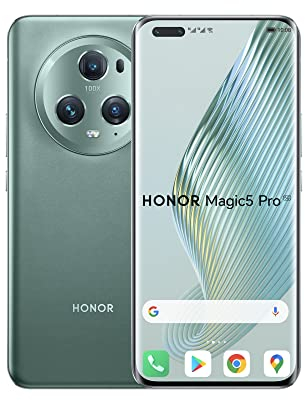Honor Smartphone Magic5 Pro 5G, 12 + 512 GB, Snapdragon 8 Gen 2, Display von 17,3 cm (6,81 Zoll) mit 120 Hz HDR Quad Curved, KI-Dreifachkamera mit 50 MP, riesiger 5100-mAh-Akku