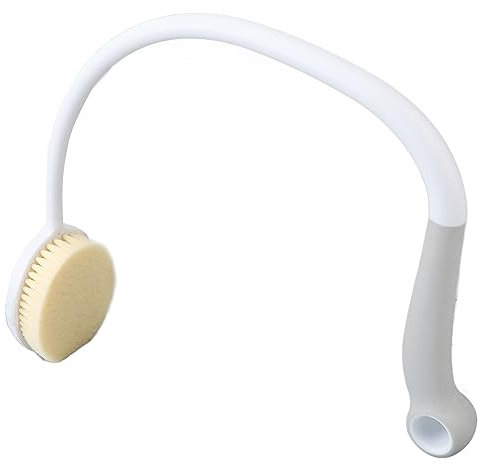 Spazzola per la Schiena da Bagno con Manico Lungo per Doccia, Spazzola per la Schiena Curva per Anziani, Disabili, Mobilità Limitata, Spazzola per la Schiena per Doccia con