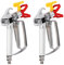 Bonkshire 2 x 3600 PSI pistola pulverizadora de alta presión Airless Pistola de pintura de aluminio con boquilla 517 rejilla de asiento
