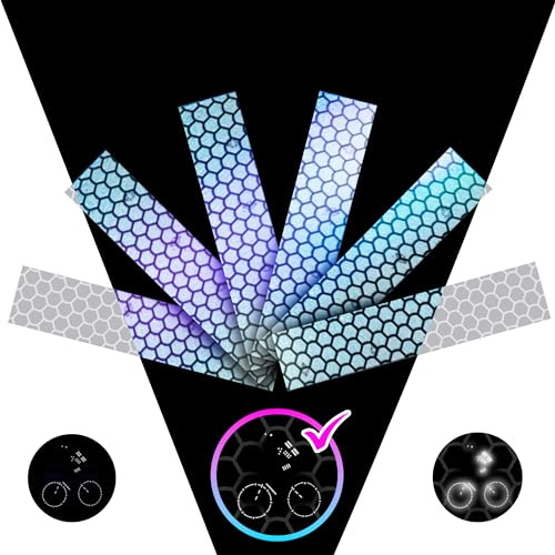 LOOM® Reflective Strips for Helmets & Cars | 6pc | Yellow-Red
