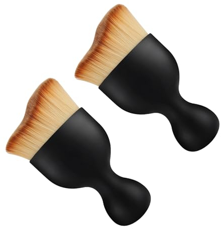 Yoezuo 2 Pcs Brosse à Poussière pour Intérieur de Voiture, Brosse de Nettoyage D'intérieur de Voiture, Brosse à Détails Automatiques, Outils de Nettoyage Intérieurs de Voiture, Pinceau Detailing Auto