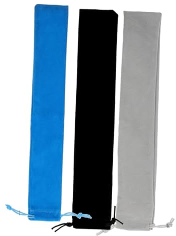 Abaodam 3piezas Bolsa de Terciopelo para Guardar Instrumentos de Viento Bolsa para Flauta Vertical y Flauta Dulce Soprano Unidades Cordón para Transporte y Almacenamiento de Instrumentos