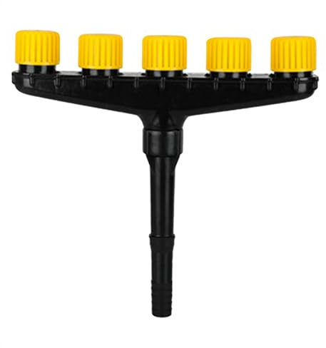 Irrigatore da giardino Irrigatore multi-testa regolabile Testina irrigatore per prato multi-punte di irrigazione Giardino esterno Patio Cortile Spruzzatore d'acqua di (5 teste)