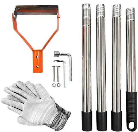 Zappa da Giardino | Pala con Manico Lungo a Impugnatura Ad Anello Robusta - Zappa Diserbante Per Giardinaggio - Per Scavare, Allentare, Zappare, Bordare, Trincee, Cortile, Fattoria, Patio, Prato,