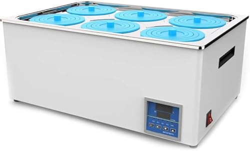 Digitalt vattenbad, innertank i rostfritt stål, temperaturintervall +10-100°C, hög precision 0,01 °C skärm, laboratorieutrustning