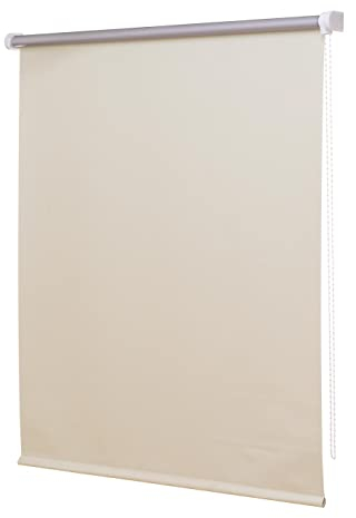 Ventanara® Thermorollo Verdunkelungsrollo Creme inklusive Montagematerial 120 x 220 cm