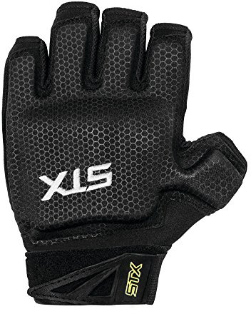 STX Field Hockey Stallion Gloves, Black/Yellow