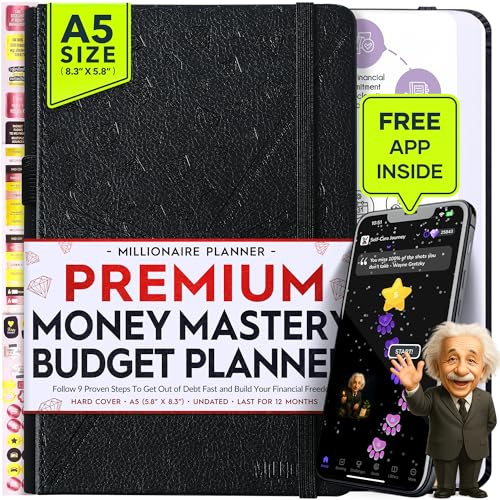 Consulente finanziario, pianificatore di budget mensile e organizzatore di bollette mensili - Viaggio di 12 mesi verso la libertà finanziaria, pianificatore di budget mensile, risparmio di denaro