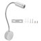 YUMILI Lampada Lettura Parete Lampada da Lettura A Parete, con 360° Braccio Flessibile Lampade da Lettura a Parete,Lampada da Lettura Led AC 85-265V 3W Lampada Lettura