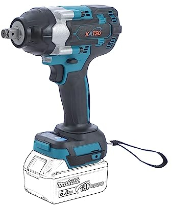 Clé à Chocs sans Fil Brushless 21V KATSU FIT-BAT 1/2 580 Nm avec Moteur sans Balais, sans Batterie ni Chargeur 102470