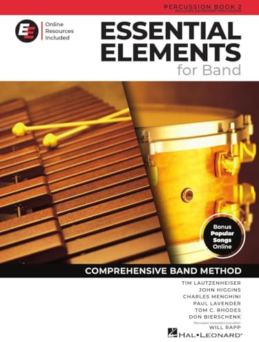 Essential Elements for Band – Schlagzeug/Keyboard Buch 2 mit EEi Online-Ressourcen | Songbuch für Percussion und Keyboard mit Noten, 250 ... Percussion Book 2 With Eei