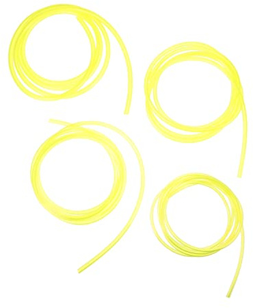 Kisangel 4pcs Oil Resistant Pipe Line for Petrol Chainsaws Small Chainsaw Gas Hose