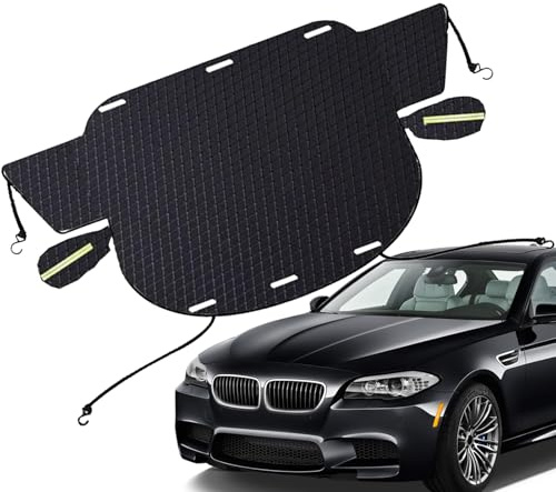 Générique Couverture de Gel de Pare-Brise de Voiture d'hiver, Couverture de Glace de Pare-Brise de Voiture,Oxford – Housse de antigel pour Automobile, Protection Contre la Neige, Les rétro