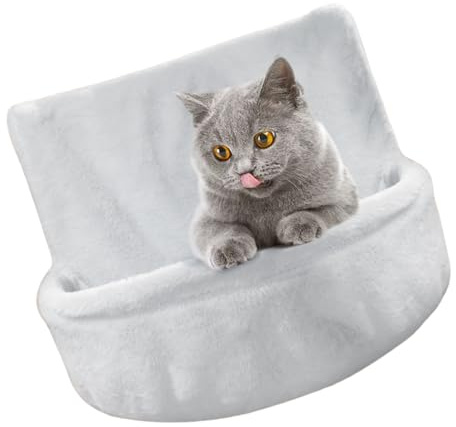 HUANGING Hamac luxueux pour chats pour chauffage - Grand lit en peluche amovible et lavable pour temps froid