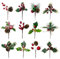12 Pezzi Rami di Pino Artificiale di Natale con Pigne Rami di Pino Artificiale con Pigne Disposizione Floreale Natalizia per Albero di Natale Decorazioni per Ghirlande