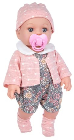 Surakey Reborn Babypuppe 30 cm Rebirth Babypuppe mit Nippel Vollsilikon Lebensecht Reborn Puppen Realistisches Baby Puppenspielzeug Neugeborenes Baby Puppe für Mädchen und Jungen ab 2 Jahren