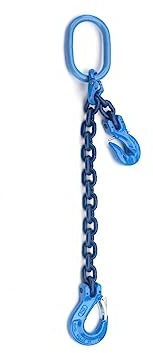 Joma-Tech 1-Strang Anschlagkette 4m GK10 10mm blau mit Verkürzungsklaue