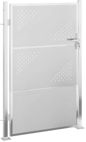 vidaXL Gartentor 100x125 cm Edelstahl
