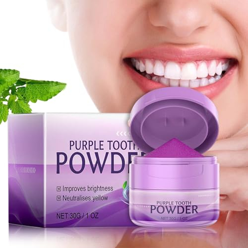 V34 Blanqueador Dental Polvo, Polvo limpiador de dientes, Eliminación Profunda de Manchas, Blanqueamiento Dental Eliminador Efectivo Manchas de Café, Haciendo Sus Dientes Más Blancos Y Brillantes