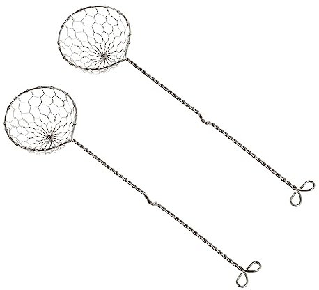 Küchensieb Schaumlöffel 2 Stück aus 304 Edelstahl Silber