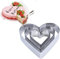 Sleek Style® 3 Pcs Stainless Steel Cake Baking Moulds Heart Shape Cake Tin 20/15 / 10 CM Ideal for Wedding Cake Mould Set and Dessert Mould Baking Biscuits Decorating Cakes