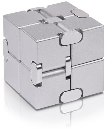 Fidget Cube Version Fidget Finger Toys - Cubo infinito in metallo Prime for alleviare stress e ansia/ADHD, regali sensoriali ultra resistenti for adulti e adolescenti.