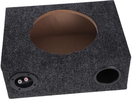 DECORNIJIA 10 Inch Car Subwoofer Enclosure Box Ultra-thin Single Cab Sub Box for Vehicle Audio Portable for Truck Sound System Installation