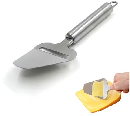 ZXfad 1pcs Affetta Formaggio, 21,5 cm, Coltello per Formaggio, Taglia Formaggio, Acciaio Inossidabile, Adatto per Formaggi a Lievitazione Naturale