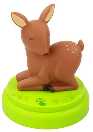 ANSMANN LED Nachtlicht „Reh“ – extra sanft leuchtendes Schlummerlicht mit Touch Sensor & Timer - Ideal als Einschlafhilfe Schlaflicht Stilllicht Nachtlampe für Kinderzimmer, Nachttisch, etc.