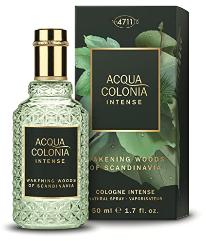4711 Acqua Colonia® Intense Wakening Woods of Scandinavia | Eau de Cologne - aromatisch-holzig - Wellness für die Sinne | 50ml Natural Spray
