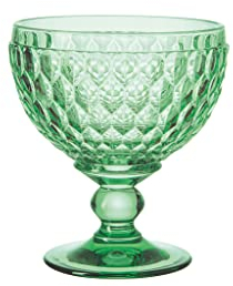 Villeroy und Boch - Boston col. Sektschale green, extravagantes, formschönes Glas für Sekt und Champagner, Kristallglas, grün, 400 ml
