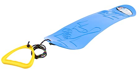 vom Pullach Hof Kindersnowboard Snowboard mit 1 Meter Zugseil und Griff Freestyleboard Gleitboard für Kinder Mini Schneeflitzer Snow Board (blau)