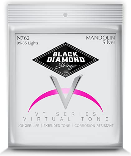 Black Diamond Strings® Mandolin Silverplated, .0095PM(2).012PM(2).022SM(2).035SM(2)