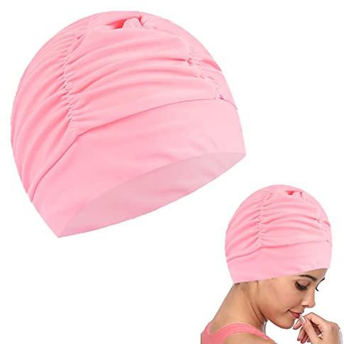 Bonnet de piscine élastique, chapeau de natation, casque de bain pour homme et femme