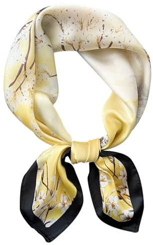Hioyiwse Bandane di raso Sciarpa per capelli da donna Sciarpe per capelli Accessori Fascia leggera alla moda Fascia per il collo Sciarpa da notte in seta per capelli, 28.5
