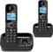 Alcatel F860 Voice Duo - Schnurloses DECT-Telefon-Set mit Anrufbeantworter, zusätzliches Mobilteil, Anrufschutz, Freisprechen, 2 Direktwahltasten