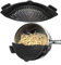 Silikonsieb, Pasta-Sieb, Universeller Nudelsiebaufsatz für Töpfe, Pfannen und Schüsseln, Praktische Abgießhilfe für Nudeln, Gemüse und Obst, Abgießhilfe, Abtropfhilfe (Schwarz)