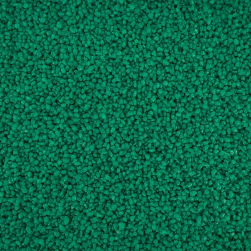 AquaOne Gravier d'aquarium - 5 kg - Substrat noir clair multicolore - Fins, moyens, grossiers - Qualité supérieure - Sable de quartz - Gravier décoratif d'aquarium (vert 2-3 mm)