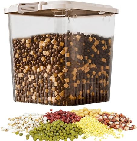 Cat Food Storage Container Airtight Clear Bucket for Cereal