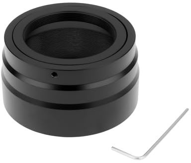 YINETTECH Adaptateur d'objectif T2 vers Monture EOS RF Compatible avec Canon EOS R Les Appareils Photo Hybrides Adaptateur à Vis en Alliage.