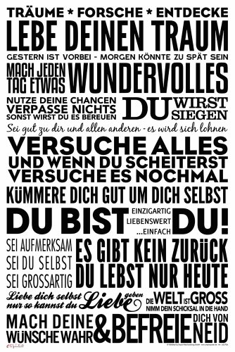 empireposter Motivational - Poster - Lebe deinen Traum