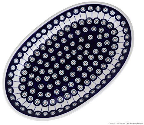 Original bunzlauer affettati piatto di ceramica da parete 8: 35.4 x 22.0 cm